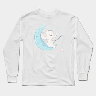 itty bitty elephant Long Sleeve T-Shirt